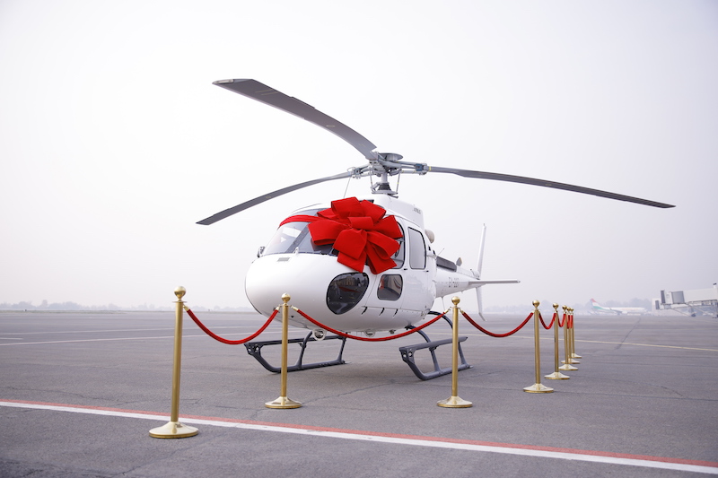 SOMON AIR PRESENTED THE AIRBUS H125 HELICOPTER IN DUSHANBE